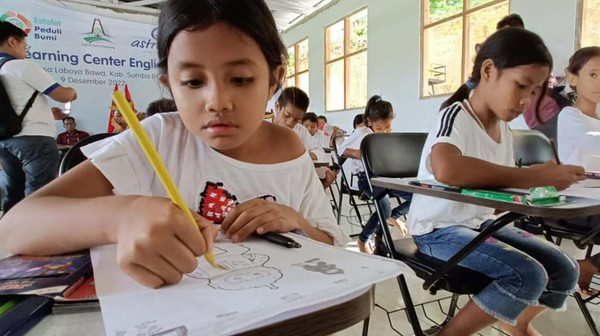 Yuk! Lihat Anak-anak Belajar di Learning Center Pertama Sumba Barat