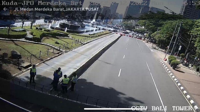 Ada demo, lalin ke arah Istana ditutup Senin (6/12/2022) pagi ini