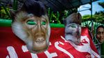 Aksi Teatrikal Desak Pemerintah Tetapkan Monyet Jadi Satwa Dilindungi