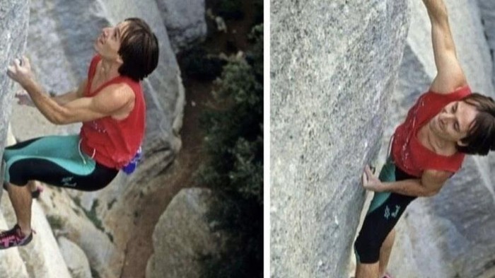Alain Robert, panjat Burj Khalifa seperti Spiderman.