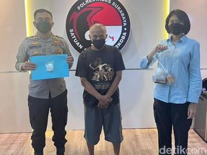 Kakek Bandar Narkoba di Surabaya Diringkus, 19 Poket Sabu Disita