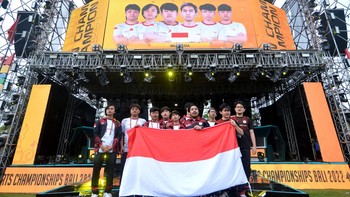 Pertama Sang Garuda sukses membantai Filipina di grand final, dan jadi juara di nomor pertandingan Mobile Legends. Kemudian kedua dari timnas eFootball, yang mengalahkan Argentina di partai puncak.