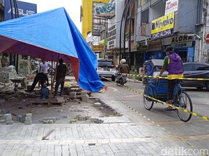 Sambut Nataru, Titik Nol Kilometer Kota Sukabumi Dipercantik
