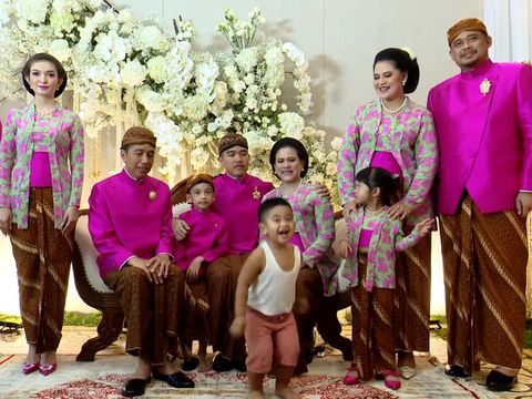 Potret Kocak Nahyan di Pernikahan Kaesang dan Erina