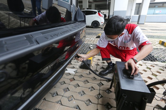 Ratusan Kendaraan Ikuti Uji Emisi Gratis Garda Oto