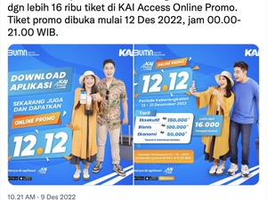 KAI Access Diserbu Pemburu Harbolnas, Sempat Down, Nggak Bisa Beli Tiket