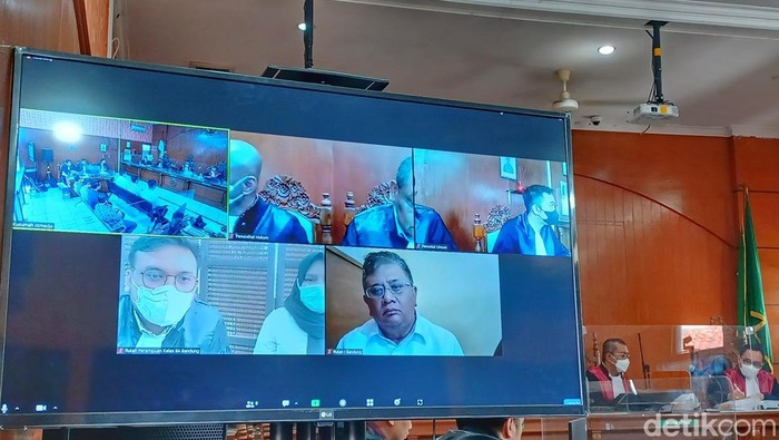 Suasana sidang eks Ketua DPRD Jabar