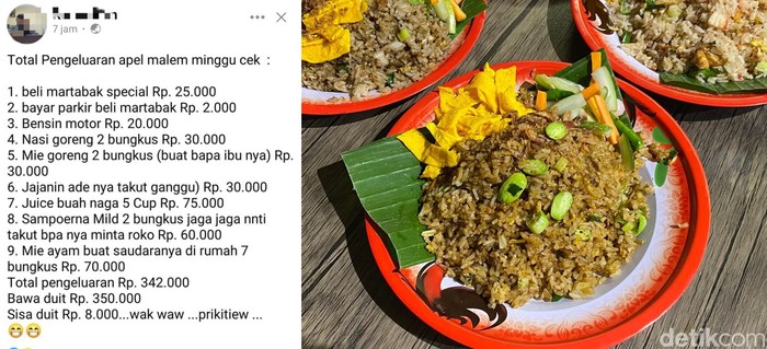 Tulis Rincian Pengeluaran Traktir Makan Pacar, Netizen Kaget Sendiri