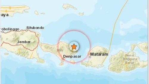 41 kali gempa bumi mengguncang Karangasem, Bali, Selasa (13/12/2022).
