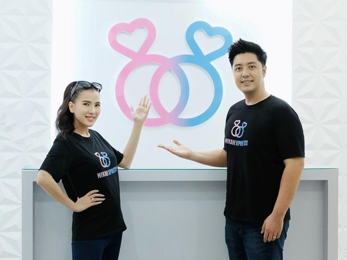 Angela Tee dan suaminya, Goldwin Yustantio, ingin beri solusi soal pernikahan ke masyarakat umum lewat aplikasi yang dibuat.