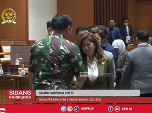 Anggota DPR Bergantian Salami Yudo Margono Usai Disahkan Jadi Panglima TNI