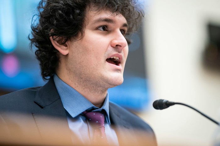 Chief Executive Officer of FTX Trading Limited Sam Bankman-Fried WASHINGTON, DC - DECEMBER 8: Chief Executive Officer of FTX Trading Limited Sam Bankman-Fried speaks during a House Committee on Financial Services | Full Committee Hearing titled Digital Assets and the Future of Finance: Understanding the Challenges and Benefits of Financial Innovation in the United States on Capitol Hill on Wednesday, Dec. 08, 2021 in Washington, DC. (Photo by Jabin Botsford/The Washington Post via Getty Images)