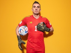 Kiper cadangan Argentina, Franco Armani, menempati posisi ketujuh dengan 4.456 menit bermain yang hampir seluruhnya untuk River Plate. Menariknya, dia belum pernah diturunkan di Piala Dunia 2022. (Foto: FIFA via Getty Images/David Ramos - FIFA)