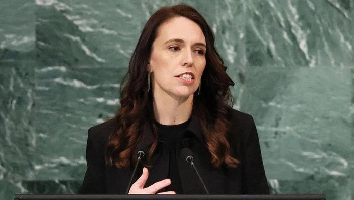 New Zealand PM Jacinda Ardern apologised after microphones caught her swearing at opposition politician David Seymour. PHOTO: AFP