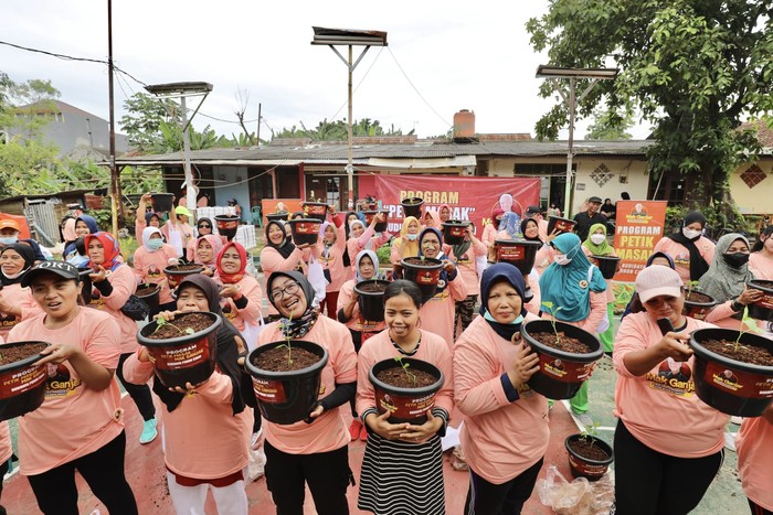 Jelang Nataru, Relawan Ganjar Tebar 500 Pohon Cabai di Jakarta Timur