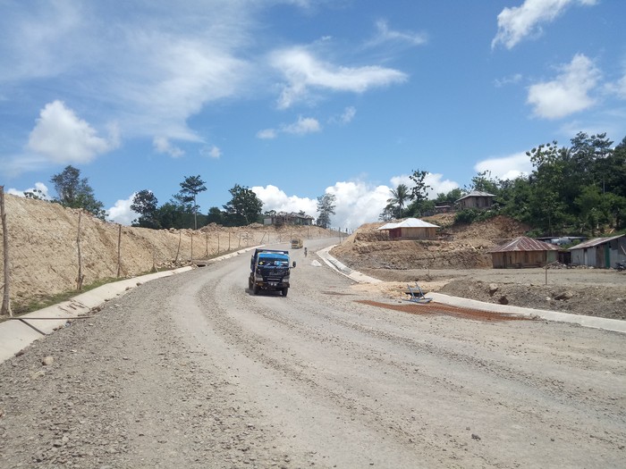 Kampung Cumbi yang dilewati proyek jalan ke KEK Golomori, Labuan Bajo. (Ambrosius Ardin)