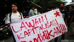 Mahasiswa dan Wali Murid Demo Tolak Relokasi SDN Pocin 1 Depok