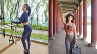 Selain itu Vania juga melakukan gym cable pull down 10 kilogram, 3 set x 15 reps. Hal ini ia lakukan untuk membentuk punggung dan bahu agar tetap kencang. (Foto: Instagram/@maria_vaniaa)