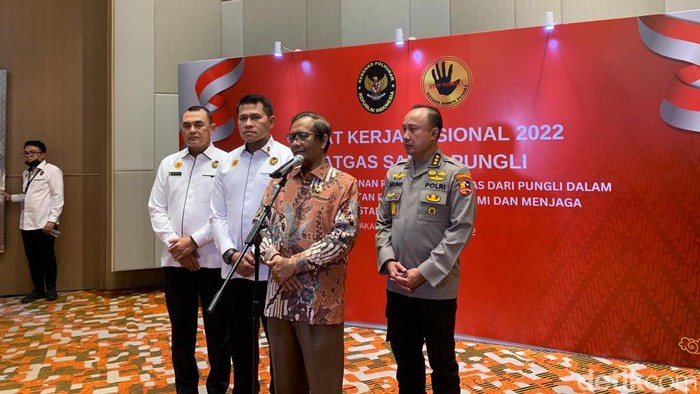 Menko Polhukam Mahfud Md (Mulia Budi/detikcom).