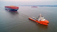 Kapal tersebut dapat memuat 24.346 kontainer standar 20 kaki sekaligus, yang merupakan kapal kontainer baru terbesar di dunia. 