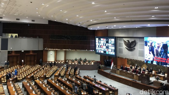 Rapat paripurna DPR RI Selasa (13/12/2022). (Firda Cynthia Anggrainy/detikcom).