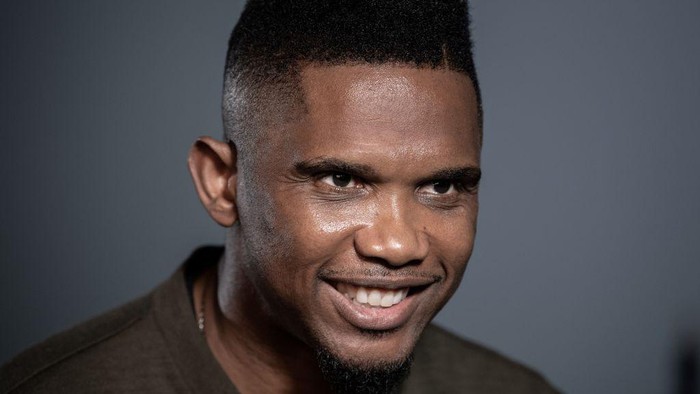 Former Cameroonian forward Samuel Etoo poses during a photo session on October 24, 2019 in Paris. (Photo by BERTRAND GUAY / AFP) (Photo by BERTRAND GUAY/AFP via Getty Images)