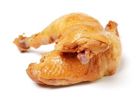 Ayam asap untuk nasi goreng.