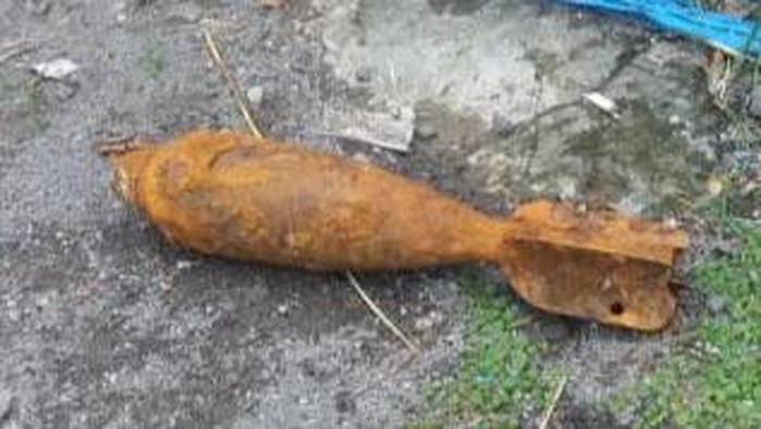 Benda diduga mortir yang ditemukan di Boyolali, Rabu (14/12/2022).