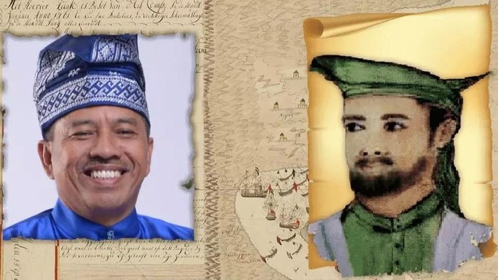 Bupati Siak, Alfedri saat memasang twibbon di medsos  (Foto: Istimewa)