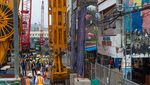 Stasiun MRT Kota Dibangun, Transformer Keruk Tanah hingga 30 Meter