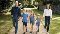 Pada 8 September, di hari yang sama ia dan saudara-saudaranya, Putri Charlotte, 8, dan Pangeran Louis, 5, mulai bersekolah di Lambrook School di Berkshire, Inggris.  Foto: Matt Porteous/Prince and Princess of Wales/ Kensington Palace via AP