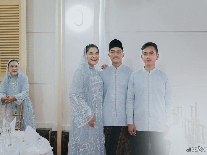 Iriana Jokowi, Kahiyang Ayu, Kaesang Pangarep dan Gibran Rakabuming Raka. Foto diunduh Rabu (14/12/2022).