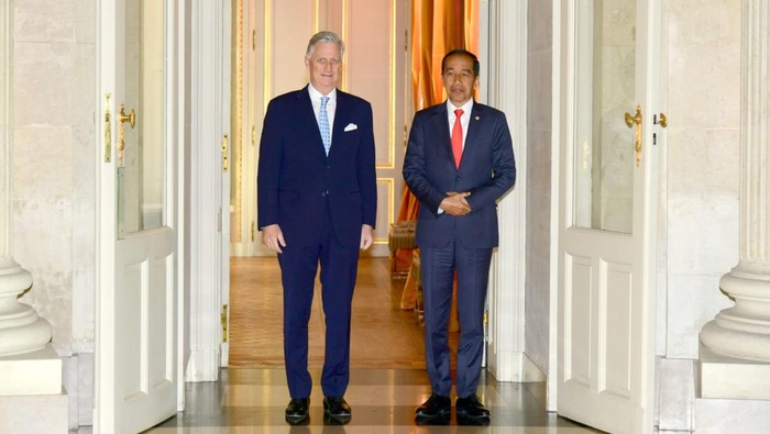 Jokowi Disambut Raja Belgia di Istana Laeken