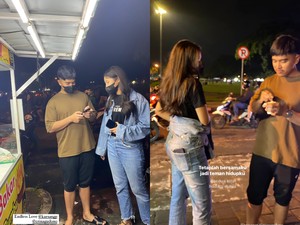 Sederhana! Kaesang Pangarep Tak Gengsi Makan di Warung Tenda