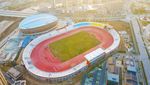 Megahnya Pusat Olahraga Gunung Dabie di China