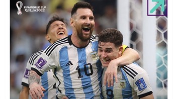 Argentina menang telak 3-0 atas Kroasia. Foto: Twitter