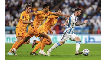 Messi menorehkan assist dan gol terbanyak di Piala Dunia 2022. Membuat Piala Dunia layaknya La Liga atau Copa America? Foto: Twitter