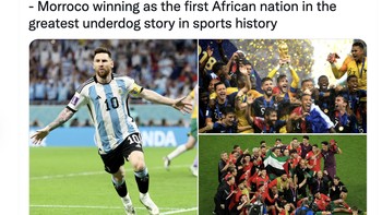 Siapa pun juara Piala Dunia 2022 nanti, akan tetap menghebohkan. Nanti malam, Prancis dan Maroko akan bertarung memastikan siapa lawan Argentina di final. Foto: Twitter