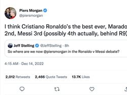 Debat Kusir Messi vs Ronaldo Kembali Memanas