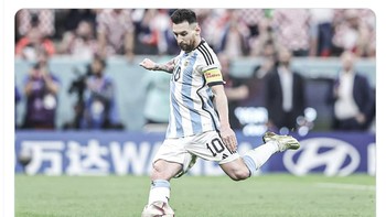 Sumbangan besar Messi ini diklaim membuatnya jadi yang terbaik sepanjang masa dan fans Ronaldo harus mengakuinya. Foto: Twitter