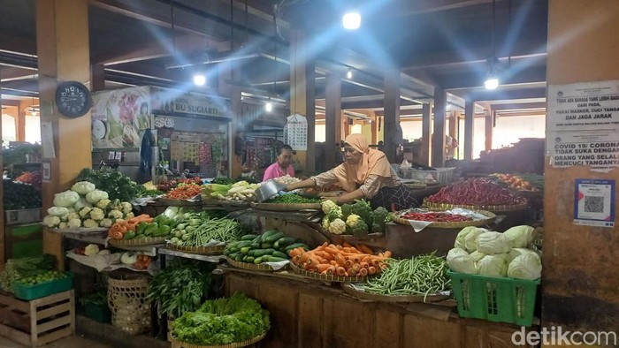 Pasar Beringharjo, Jogja, Rabu (14/12/2022).