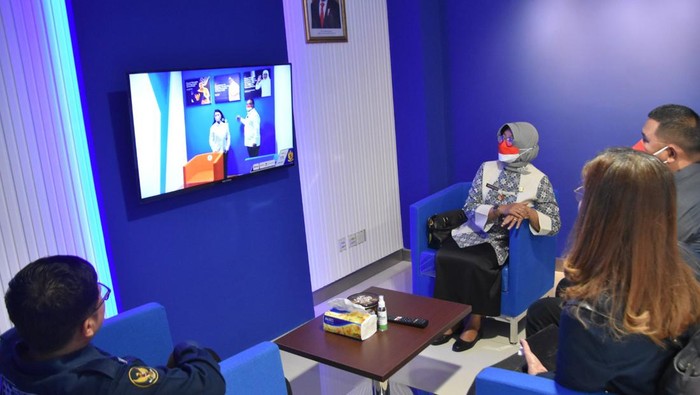 Ruang tunggu di Fasilitas VVIP untuk PMI di Bandara Jenderal Ahmad Yani Semarang