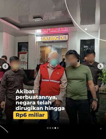 Tersangka faktur fiktif. (Tangkapan layar Instagram Ditjen Pajak)
