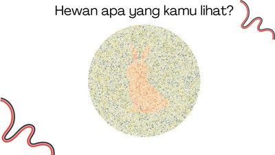Tes Buta Warna, Bisa Tebak Semua Gambar Hewan Ini?