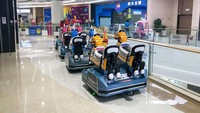 Wahana bermain anak yang biasa ramai kini sepi.