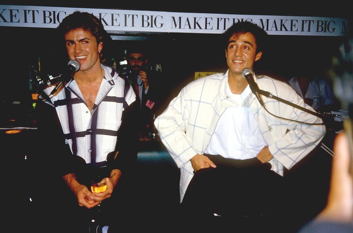 Wham- George Michael And Andrew Ridgeley, Wham- George Michael And Andrew Ridgeley (Photo by Brian Rasic/Getty Images)