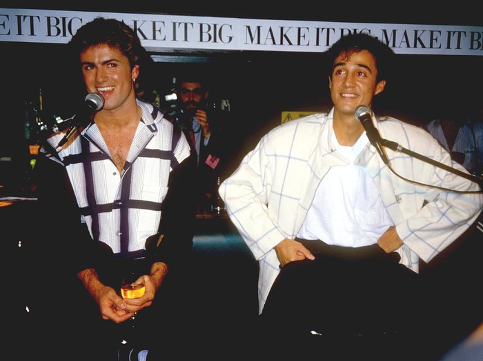 Wham- George Michael And Andrew Ridgeley, Wham- George Michael And Andrew Ridgeley (Photo by Brian Rasic/Getty Images)