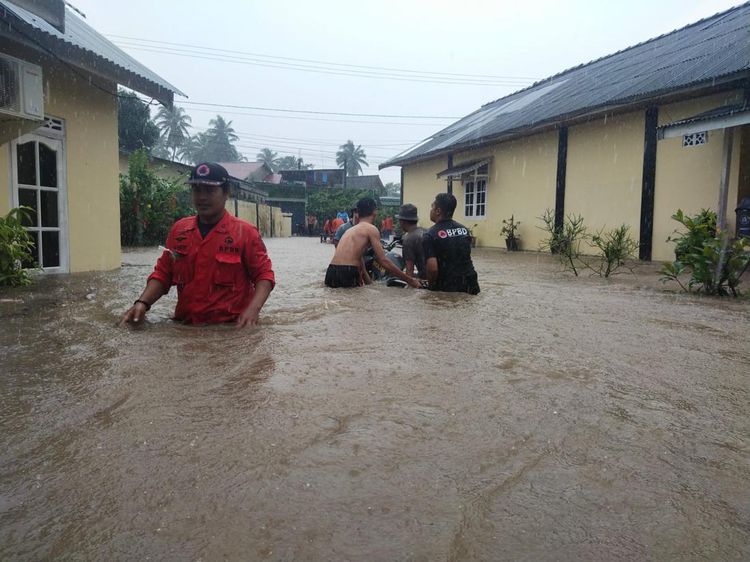 Penampakan Banjir di Natuna yang Terparah dalam 20 Tahun Terakhir