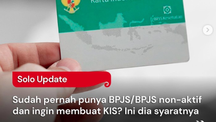 Gratis Cara Mudah Bikin KIS Bagi Warga Solo Berikut Syarat dan Alurnya