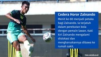 Dalam laga ini, Zalnando mengalami cedera cukup parah. Ia mengalami dislokasi pada kaki kirinya. Febri Hariyadi juga mengalami cedera hamstring. (Foto: persib.co.id | Olah visual: Oris Riswan Budiana/detikJabar)
